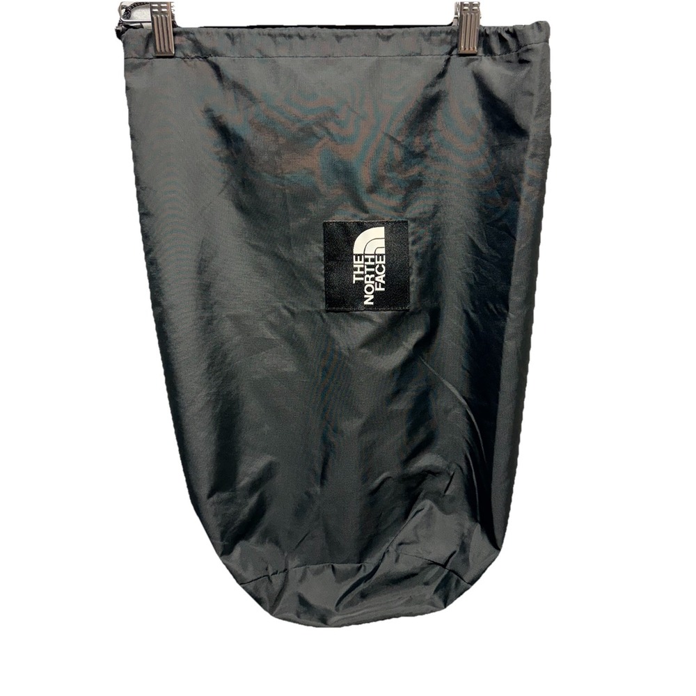 The North Face Black Drawstring Stuff Sack Storage Bag Nylon Camping 14x18